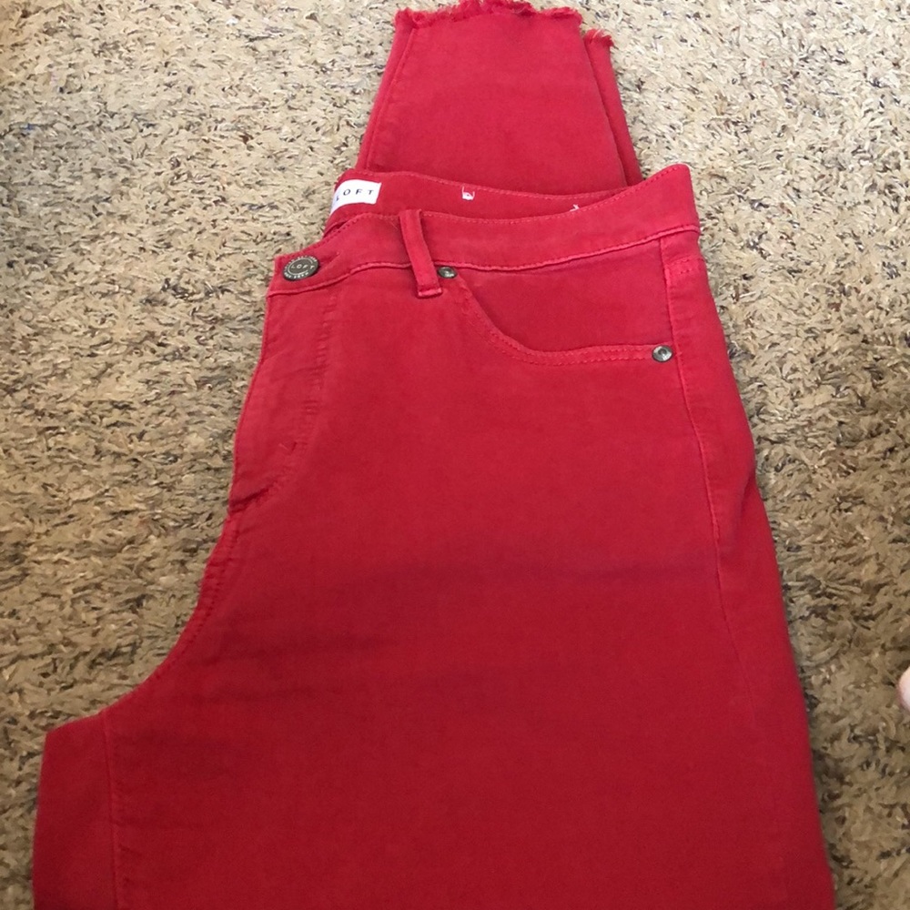 Red Loft jeans - Picture 2 of 6